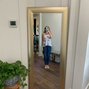 Comfy floral tank top size medium